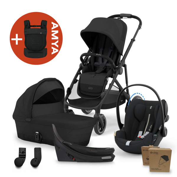 CYBEX Gold eGazelle  4in1 All Weather +AMYA - Moon Black